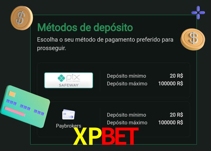 O cassino XPBETbet oferece uma grande variedade de métodos de pagamento